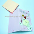 fold message card with PVC holder
